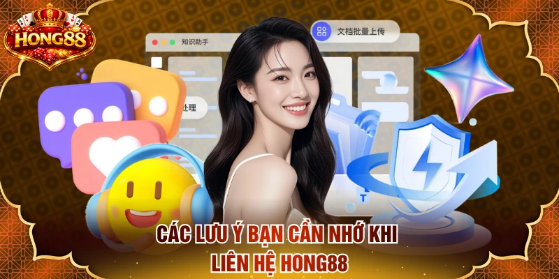 Các lưu ý bạn cần nhớ khi liên hệ HONG88