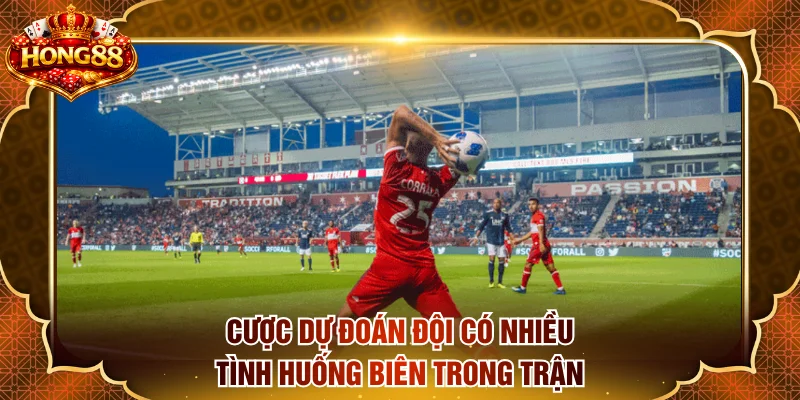 Cược dự đoán đội có nhiều tình huống biên trong trận đấu
