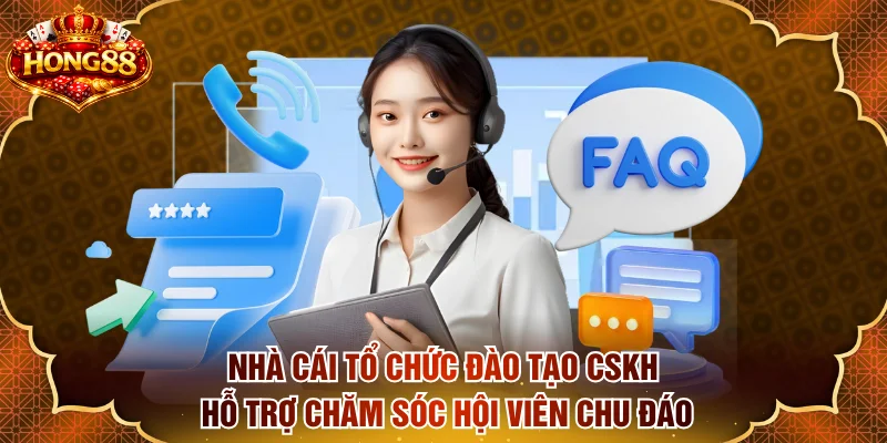 Nhà cái tổ chức đào tạo CSKH hỗ trợ chăm sóc hội viên chu đáo